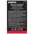 SATCO Lighting S21222 5.5W G16.5 LED, Clear, Medium Base, 90 CRI, 4000K, 120V
