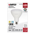 SATCO Lighting S11779 13W BR40 LED, Medium Base, CCT Selectable, White Finish, 90 CRI, 120V