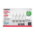 SATCO Lighting S11425 14W A19 LED, 5000K, Dimmable, Medium Base, 230 degree Beam Angle, 4-Pack