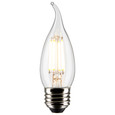 SATCO Lighting S21318 5.5W CA10 LED, Clear, Medium Base, 90 CRI, 2700K, 120V