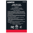 Satco Lighting SAT-S21239 6 Watt G25 LED - White - Medium base - 90 CRI - 3000K - 120 Volt