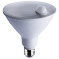 Satco Lighting SAT-S11443 14 Watt PAR38 LED - White - 3000K - 1100 Lumens - 120 Volt - PIR Sensor - Non-Dimmable