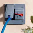 Thomas & Betts E9G2DSN DUPLEX TOGGLE CVR-GREY