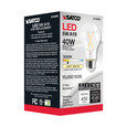 Satco Lighting SAT-S12409 5 Watt LED A19 - Clear - Medium Base - 3000K - 90 CRI - 120 Volt
