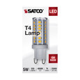 SATCO Lighting S11235 5W, JCD LED, Clear, 4000K, G9 Base, 120V