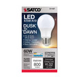 Satco Lighting SAT-S11427 8.5 Watt - A19 LED - Dusk to Dawn With PhotoCell - 5000K - Medium base - 200 deg. Beam Angle - 120 Volt