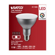 SATCO Lighting S11585 11W PAR30LN LED, Medium Base, Silver Finish, CCT Selectable, 120V, 25 degree Beam Angle