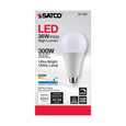SATCO Lighting S11482 Ultra Bright Utility Lamp, 36W, PS30 LED, Dimmable, White Finish, Medium Base, 5000K, 120V, High Lumen