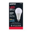 SATCO Lighting S11482 Ultra Bright Utility Lamp, 36W, PS30 LED, Dimmable, White Finish, Medium Base, 5000K, 120V, High Lumen