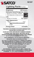 SATCO Lighting S21207 4.5W G16.5 LED, White, Candelabra Base, 90 CRI, 2700K, 120V