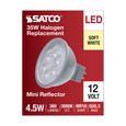 SATCO Lighting S11392 4.5W MR16 LED, Silver Finish, 3000K, GU5.3 Base, 360 Lumens, 12V