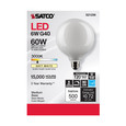 SATCO Lighting S21256 6W G40 LED, White, Medium Base, 90 CRI, 3000K, 120V