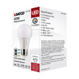 SATCO Lighting S11770 6W A19 LED, Medium Base, CCT Selectable, White Finish, 90 CRI, 120V