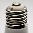 SATCO Lighting S11483 Ultra Bright Utility Lamp, 36W, PS30 LED, Dimmable, White Finish, Mogul Base, 2700K, 120V, High Lumen