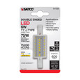 SATCO Lighting S11220 6W LED Bulb, J-Type T3 78mm, 120V, R7S Base, 3000K, Double Ended, 200 degree Beam Angle