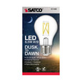 Satco Lighting SAT-S11428 6.5 Watt - A19 LED - Dusk to Dawn With PhotoCell - 2700K - Medium base - 320 deg. Beam Angle - 120 Volt
