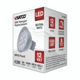 Satco Lighting SAT-S11393 4.5 Watt MR16 LED - Silver Finish - 3500K - GU5.3 Base - 360 Lumens - 12 Volt