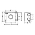 Thomas & Betts IH3-2-LM Device Boxes, Covers & Accessories