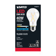 SATCO Lighting S12411 5W LED A19, Clear, Medium Base, 5000K, 90 CRI, 120V