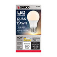 Satco Lighting SAT-S11429 8.5 Watt - A19 LED - Dusk to Dawn - 2700K - 90CRI - Medium base - 200 deg. Beam Angle - 120 Volt