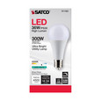 SATCO Lighting S11484 Ultra Bright Utility Lamp, 36W, PS30 LED, Dimmable, White Finish, Mogul Base, 4000K, 120V, High Lumen