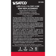 SATCO Lighting S21209 5.5W G16.5 LED, Clear, Candelabra Base, 90 CRI, 2700K, 120V