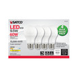 Satco Lighting SAT-S11415 9.5 Watt A19 LED - 3000K - Dimmable - Medium base - 230 deg. Beam Angle - 4-pack