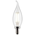 Satco Lighting SAT-S21299 4 Watt CA10 LED - Clear - Candelabra base - 90 CRI - 5000K - 120 Volt