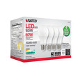 Satco Lighting SAT-S11416 9.5 Watt A19 LED - 4000K - Dimmable - Medium base - 230 deg. Beam Angle - 4-pack