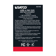 SATCO Lighting S21242 4.5W G25 LED, Clear, Medium Base, 90 CRI, 2700K, 120V, 2 Pack