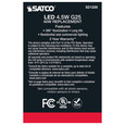 Satco Lighting SAT-S21226 4.5 Watt G25 LED - Clear - Medium base - 90 CRI - 2700K - 120 Volt