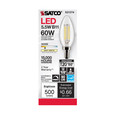 Satco Lighting SAT-S21274 5.5 Watt B11 LED - Clear - Candelabra base - 90 CRI - 3000K - 120 Volt