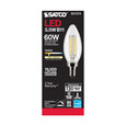 SATCO Lighting S21274 5.5W B11 LED, Clear, Candelabra Base, 90 CRI, 3000K, 120V
