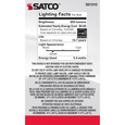 Satco Lighting SAT-S21210 5.5 Watt G16.5 LED - Clear - Candelabra base - 90 CRI - 3000K - 120 Volt