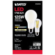 SATCO Lighting S12444 17W, A21 LED, Frost Finish, Medium Base, 3000K, 120V