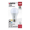 SATCO Lighting S11792 12W A19 LED, Medium Base, CCT Selectable, 120V, White Finish
