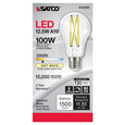 Satco Lighting SAT-S12430 12.5 Watt LED A19 - Clear - Medium Base - 3000K - 90 CRI - 120 Volt