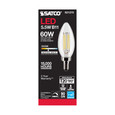 SATCO Lighting S21275 5.5W B11 LED, Clear, Candelabra Base, 90 CRI, 3500K, 120V