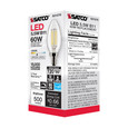 SATCO Lighting S21275 5.5W B11 LED, Clear, Candelabra Base, 90 CRI, 3500K, 120V