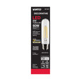 SATCO Lighting S21351 8W T10 LED, Clear, Medium Base, 90 CRI, 3000K, 120V