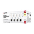 SATCO Lighting S12467 8W A19 LED, Soft White, 3000K, Medium Base, 120V, 4-Pack