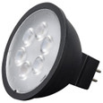 Satco Lighting SAT-S11397 4.5 Watt MR16 LED - Black Finish - 5000K - GU5.3 Base - 360 Lumens - 12 Volt