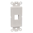 Thomas & Betts OPODEC1-WH DECORA ADAPTER, 1-PORT, KEYSTONE