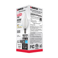 SATCO Lighting S21301 4W CA10 LED, Frost, Candelabra Base, 90 CRI, 3000K, 120V