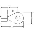Thomas & Betts NW14-8 Ring Terminal