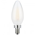 Satco Lighting SAT-S11346 8 Watt C11 LED - Frosted Finish - Candelabra Base - 3000K - 90 CRI - 800 Lumens - 120 Volt