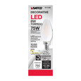 Satco Lighting SAT-S11346 8 Watt C11 LED - Frosted Finish - Candelabra Base - 3000K - 90 CRI - 800 Lumens - 120 Volt
