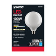 Satco Lighting SAT-S21260 8 Watt G40 LED - White - Medium base - 90 CRI - 3000K - 120 Volt