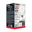 Satco Lighting SAT-S12416 8 Watt LED A19 - Clear - Medium Base - 3500K - 90 CRI - 120 Volt