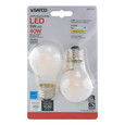 SATCO Lighting S21733 5W A15 LED, White, Medium Base, 2700K, 120V, 2-Card